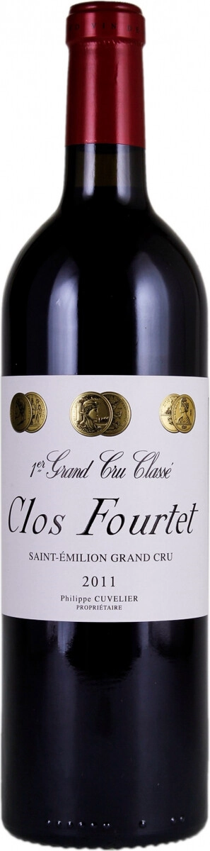 Вино, Clos Fourtet, AOC, 2011, 0.75 л
