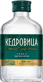 Водка Кедровая Мягкая, Кедровица, 0.1 л