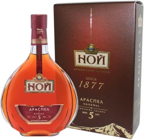 Коньяк Араспел, Ной, 5 лет, 0.5 л (п/у)