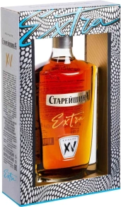 Коньяк Старейшина, Extra, 15 лет, 0.5 л (п/у)