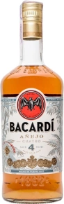 Ром Anejo Cuatro, Bacardi, 4 года, 0.7 л