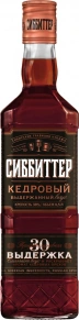 Ликер Сибирский Специалитет, Кедровая выдержанная, настойка горькая, Сиббиттер, 30 дней, 0.5 л