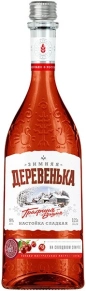 Ликер Графиня Вишня, Зимняя деревенька, 0.25 л