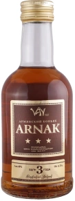 Коньяк Arnak, 3 zvezdy, 3 года, 0.25 л
