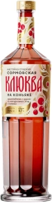 Ликер Клюква на коньяке, Сормовская, 0.7 л