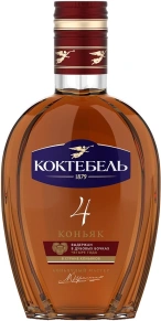Коньяк Коктебель, 4 stars, 4 года, 0.25 л