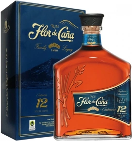 Ром Centenario, Flor de Cana, Премиум, 12 лет, 0.75 л (п/у)