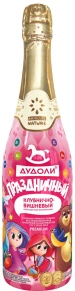Шампанское Dudoli Strawberry-Cherry No Alcohol, Zhivie Soki, 0.75 л