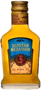 Коньяк Золотой медальон, 3 года, 0.1 л