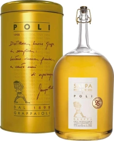 Граппа Sarpa Oro di Poli, Poli, 4 года, 3 л (п/у)