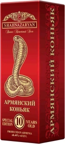 Коньяк Шахназарян, 10 лет, 0.5 л (п/у)