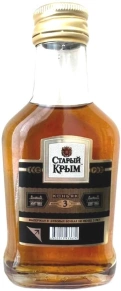 Коньяк Старый Крым, 3 zvezdy, 3 года, 0.1 л