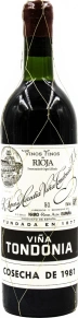 Вино Gran Reserva, Vina Tondonia, DOC, 1981, 0.75 л