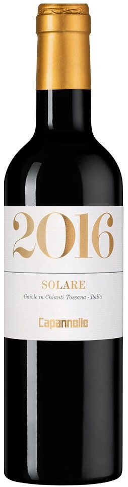 Вино Solare Sangiovese, Capannelle, IGT, 2016, 0.375 л