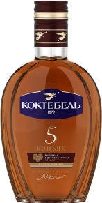 Коньяк Коктебель, 5 zvezd, 5 лет, 0.25 л