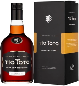 Бренди Solera Reserva, Tio Toto, 3 года, 0.7 л (п/у)