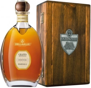 Граппа affinata in botti da Marsala, Dellavalle, 10 лет, 0.7 л (п/у)
