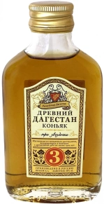Коньяк Древний Дагестан, 3 zvezdy, 3 года, 0.1 л