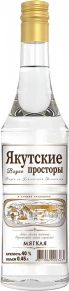 Водка Мягкая, Якутские Просторы, 0.45 л