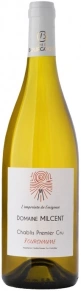 Вино Chablis Premier Cru Fourchaume, Domaine Milcent, AOC, 2022, 0.75 л