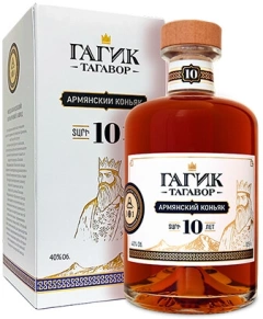 Коньяк Гагик Тагавор, KS, 10 лет, 0.5 л (п/у)