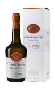 Кальвадос Pays d`Auge VSOP, gift box, Christian Drouin