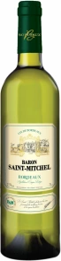 Вино Bordeaux Blanc, Baron Saint-Mitchel, AOC, 2023, 0.75 л