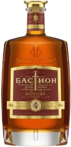 Коньяк Бастион, 4 zvezdy, 4 года, 1 л