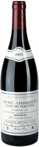 Вино Gevrey-Chambertin Premier Cru Clos du Fonteny, Domaine Bruno Clair, 2003, 0.75 л