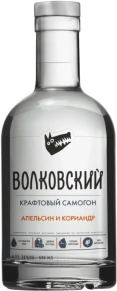 Водка Крафтовый Самогон Апельсин и Кориандр, Волковский, 0.5 л