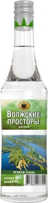 Водка Мягкая, Волжские Просторы, 0.45 л