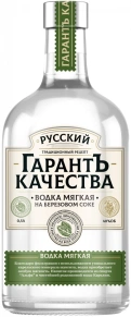 Водка Мягкая на березовом соке, Русский ГарантЪ Качества, 0.5 л