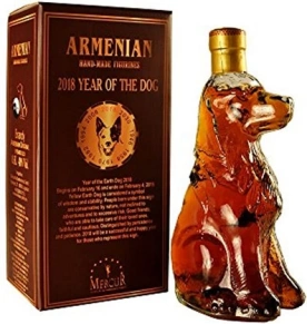 Коньяк Собака, 5 лет, 0.25 л (п/у)