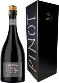 Игристое вино Pinot Gri Rose Extra Brut, Chateau Pinot, 0.75 л (п/у)