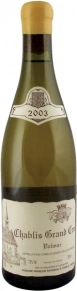 Вино Chablis Valmur, Domaine Francois Raveneau, Grand Cru, 2003, 0.75 л