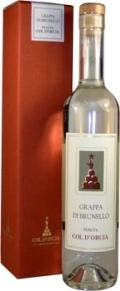 Граппа Grappa Di Brunello Col D'Orcia, Молодая (невыдержанная), 0.5 л (п/у)