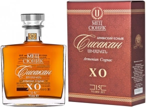 Коньяк Сисакан, Мец Сюник, XO, 15 лет, 0.5 л (п/у)