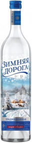 Водка Традиционная, Зимняя дорога, 0.5 л