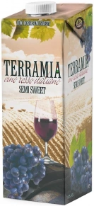 Вино Rosso Semi Sweet, Terramia, 1 л