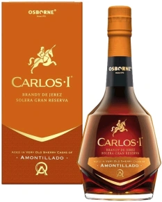 Бренди Amontillado, Carlos I, Солера Гран Резерва, 0.7 л (п/у)