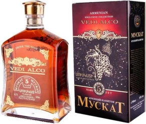 Бренди Muskat, Vedi Alco, VSOP, 5 лет, 0.7 л (п/у)