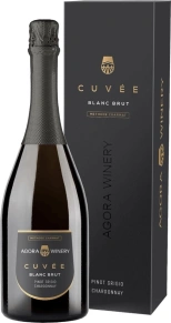 Игристое вино Pinot Grigio Chardonnay Brut, Agora Cuvee, 2024, 0.75 л (п/у)