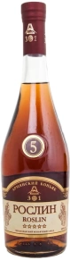 Коньяк Рослин, 5 лет, 0.25 л