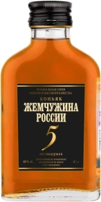 Коньяк Жемчужина России, 5 лет, 0.1 л
