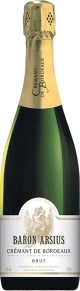 Игристое вино Cremant de Bordeaux, Baron Arsius, AOC, 0.75 л