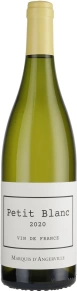 Вино Petit Blanc VdF, Domaine Marquis d'Angerville, 2020, 0.75 л