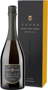 Игристое вино Riesling Chardonnay, Agora Cuvee, 0.75 л (п/у)