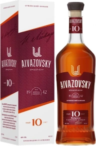Коньяк Айвазовский, KS, 10 лет, 0.5 л (п/у)