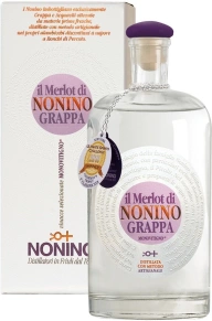 Граппа Monovitigno, Il Merlot di Nonino, 6-12 месяцев, 0.7 л (п/у)