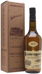 Кальвадос Vieux Pays d'Auge AOC, Calvados Pierre Huet, не менее 4 лет, 0.7 л (п/у)